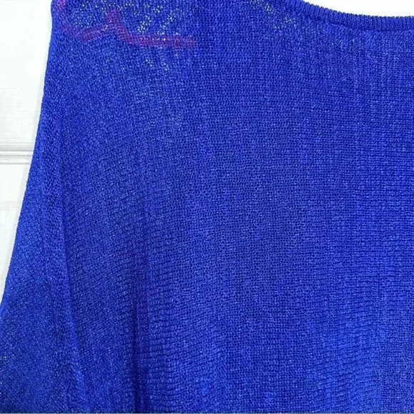 Nygard  Knit Poncho Blue Size Medium - Picture 11 of 16